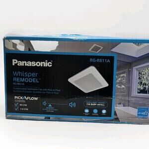 Panasonic Whisper Remodel RG-R811A Bath Fan 80/110 CFM New